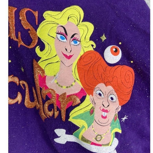 💜🎃Hocus Pocus Spirit Jersey Disney Villain Spelltacular Size Xtra Large 💜🎃 - Picture 5 of 10